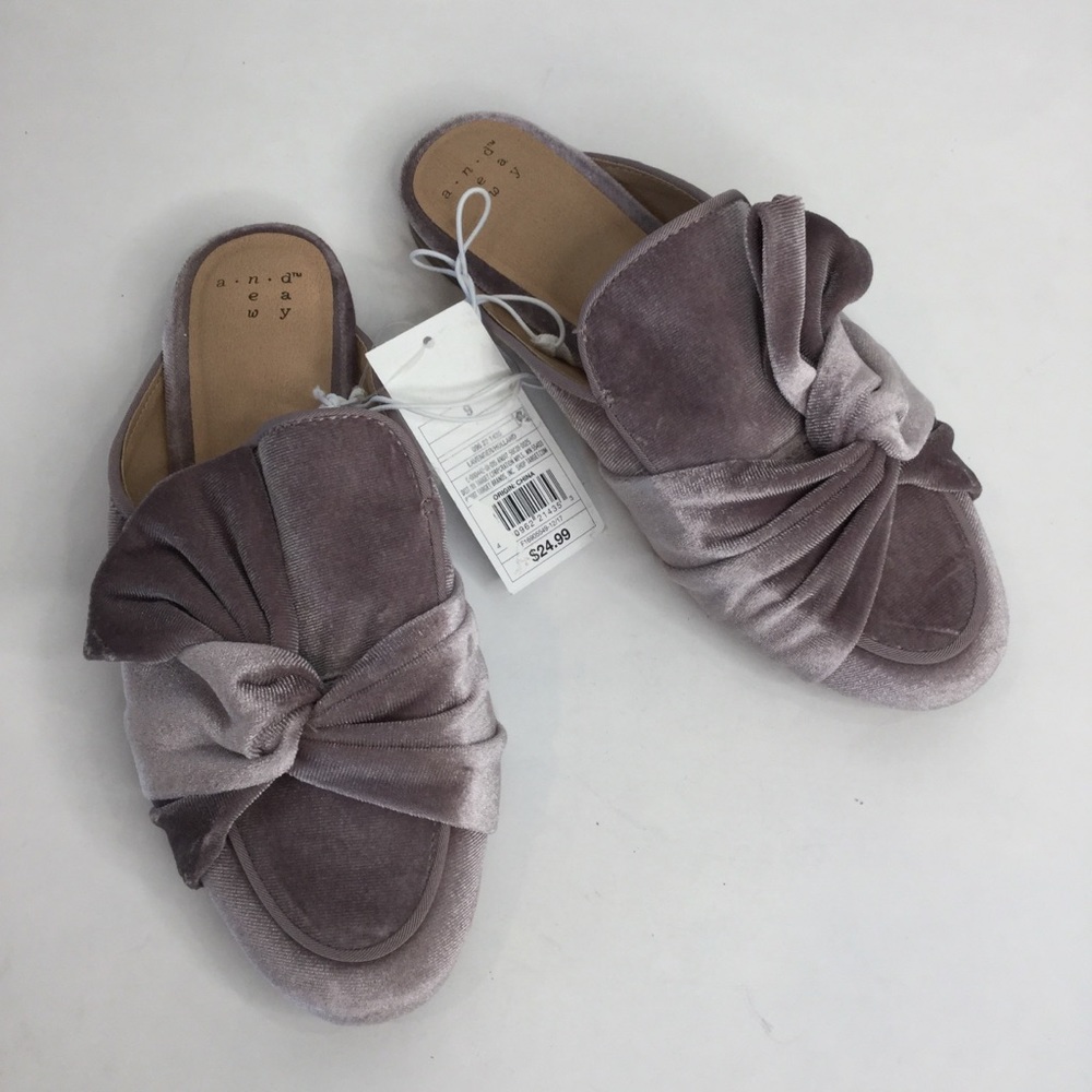 A New Day Holland knot velvet slipper mules - Picture 4 of 8